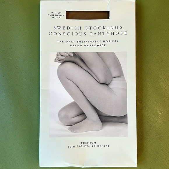 NWT Anthropologie SWEDISH STOCKINGS Elin 20-Denier Tights Size Medium - Picture 6 of 8